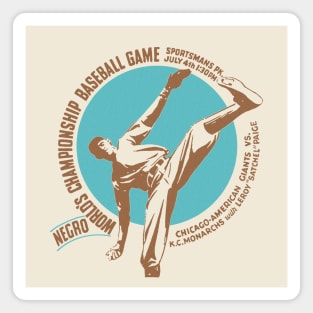 1940s World Championship Baseball Game Chicago-American Giants vs KC Monarchs Magnet